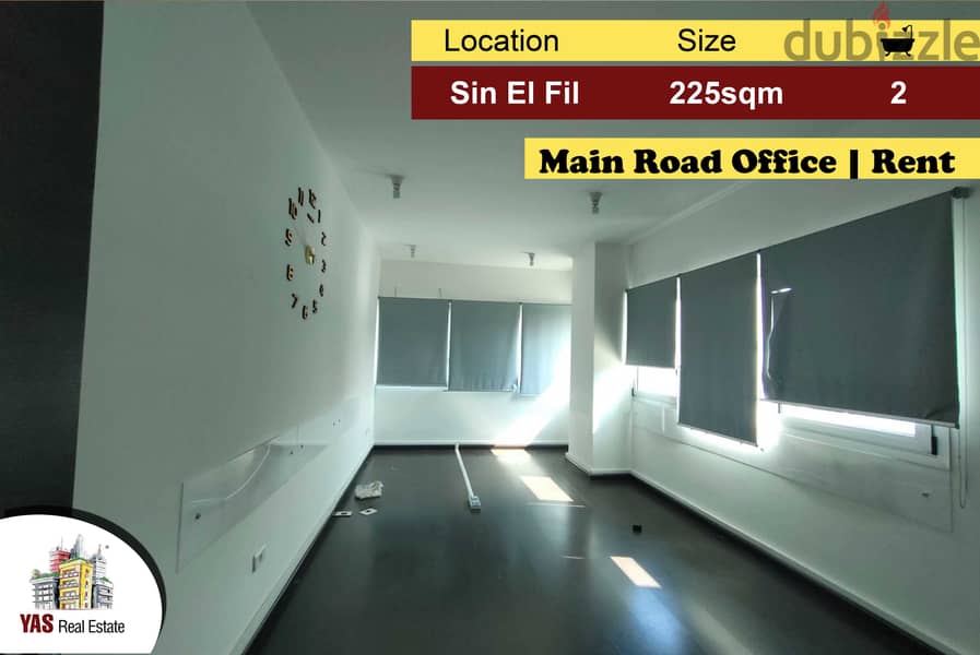 Sin El Fil 225m2 | Office | Prime Location | Street Building | AA AMK 0