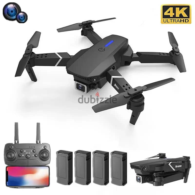 Drone 4K Wide-Angle Helicopter Camera Foldable RC Quadcopter 3