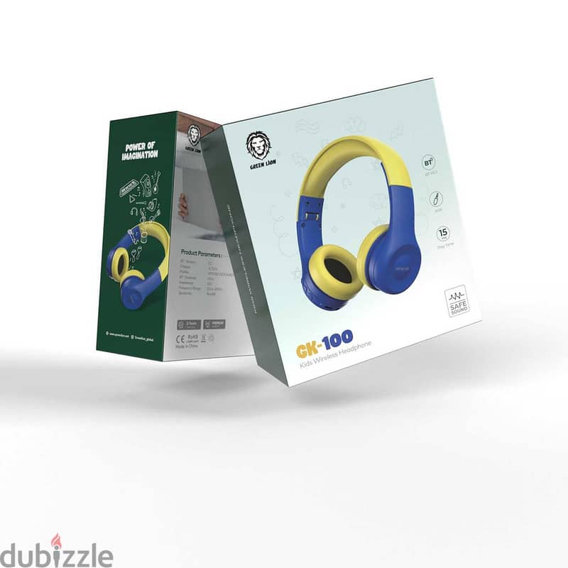 Green Lion Gk-100 Kids Headphone 1 - Blue & Red 3