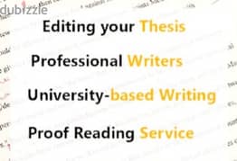 Edit and Correct Thesis, Project, dissertation and essay 0