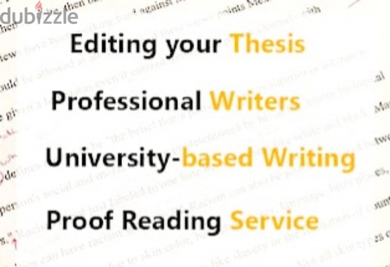 Edit and Correct Thesis, Project, dissertation and essay 0