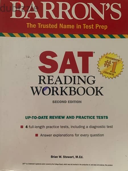 كتاب SAT - Reading & Workbook  ،  second Edition 0