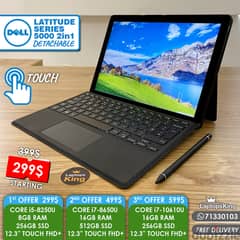 DELL LATITUDE 5000 SERIES 2in1 DETACHABLE 12.3" TOUCH LAPTOPS