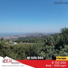 Land for sale in Breij Jbeil 1000 SQM أرض للبيع في بريج REF#CD1108 0