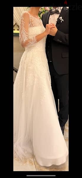 weared once , wedding dress 2