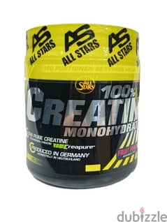 All stars creatine 500g 100 serving punch fruit flavor