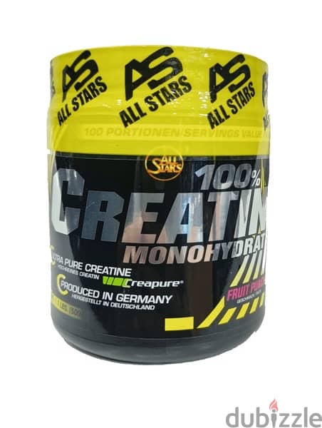 All stars creatine 500g 100 serving punch fruit flavor 0