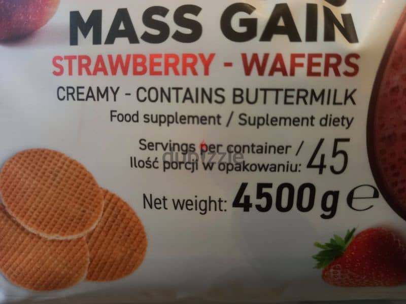 ostrovit mass gainer strawberry wafer flavor 1