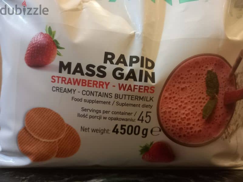 ostrovit mass gainer strawberry wafer flavor 2