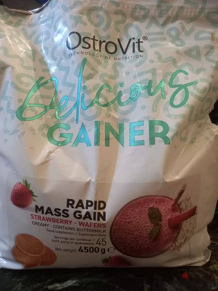 ostrovit mass gainer strawberry wafer flavor 3