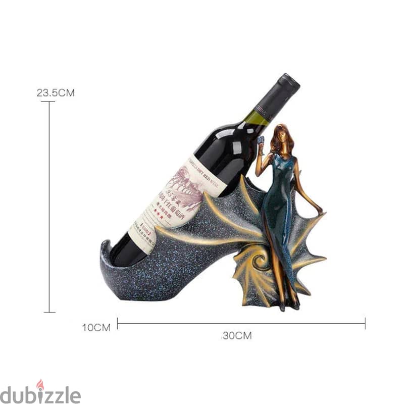 Sea Snail Wine Rack – Resin Bottle Holder with Graceful Woman 6