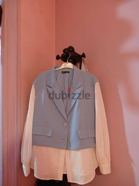 shein blue blazer (chemise attached with it) 2