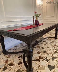 Antique Solid Wood Dining Table