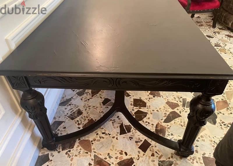 Antique Solid Wood Dining Table 6