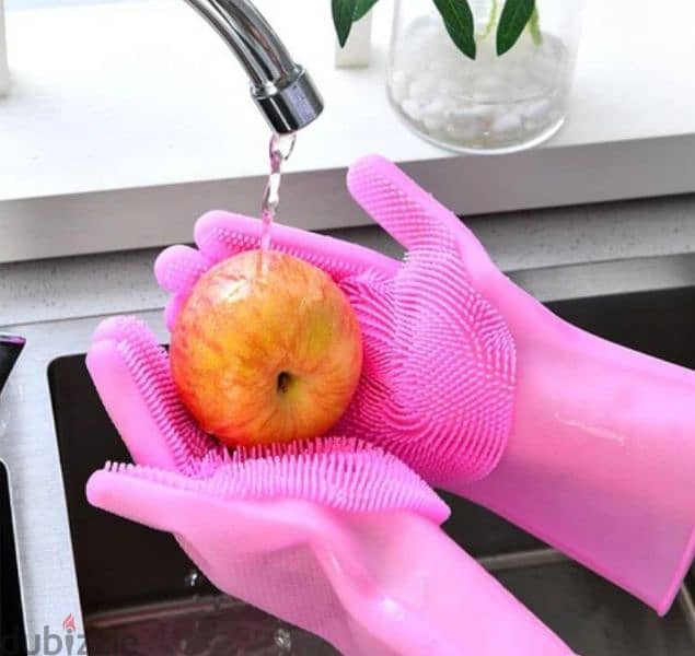 Durable silicone gloves qty 5 0