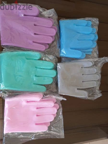 Durable silicone gloves qty 5 2