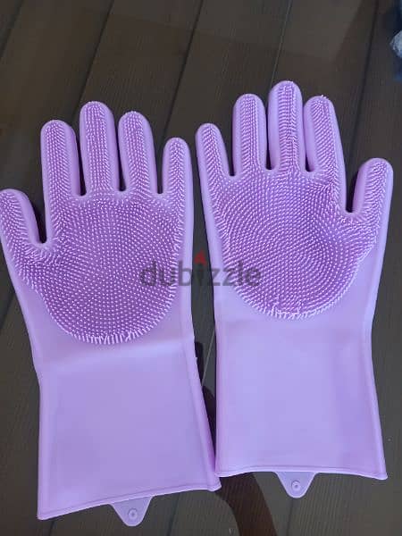 Durable silicone gloves qty 5 3