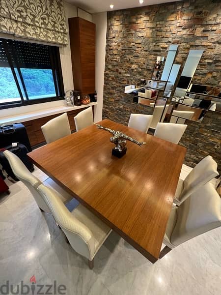 Dining table with 8 chairs 2