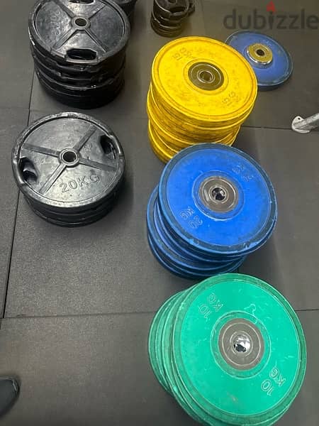 Olympic Plates + Dumbells + stand 4