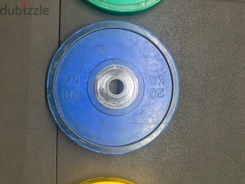 Olympic Plates + Dumbells + stand 6