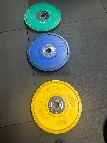 Olympic Plates + Dumbells + stand 8