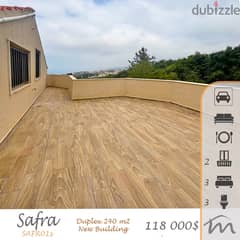 Safra | Building Age 6 | 240m² Duplex | 2 Terraces | View | Brand New