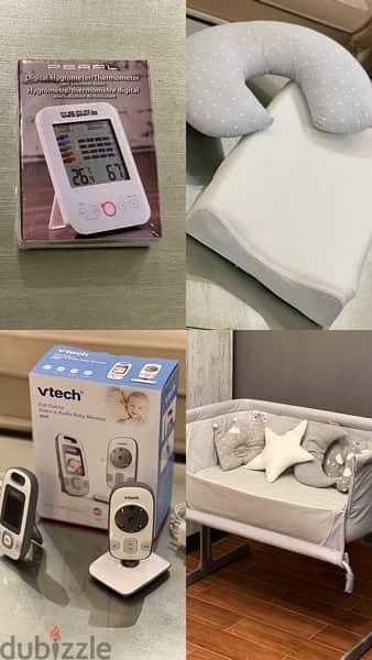 Thermometer, Feeding Pillow & Changing Pad, Video Monitor, Next-to-me