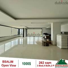 1000$!! Apartment for rent located in Bsalim