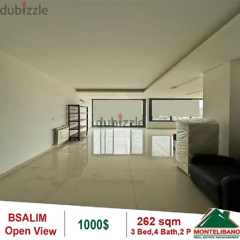 1000$!! Apartment for rent located in Bsalim 1