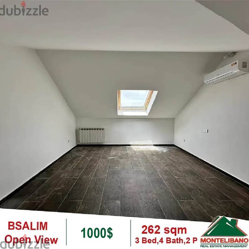 1000$!! Apartment for rent located in Bsalim 3