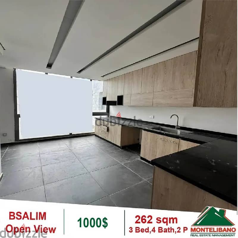 1000$!! Apartment for rent located in Bsalim 4