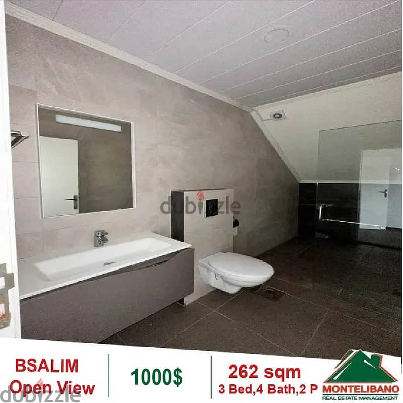 1000$!! Apartment for rent located in Bsalim 5