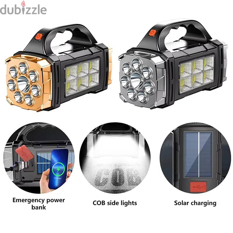 Camping Solar Light Flashlight 6