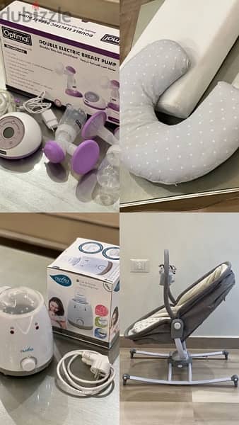 Breast Pump, Nursing Pillow & Changing Pad, Bottle Warmer, Swing Chair