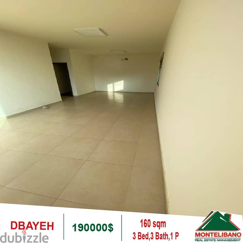 190000$!! Apartment for sale located in Dbayeh 1