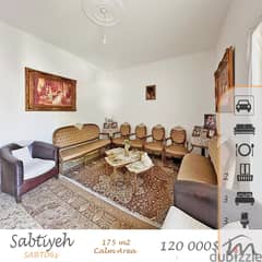 Sabtiyeh | 685$/m² | Spacious 175m² Apartment | Calm Area | 3 Bedrooms