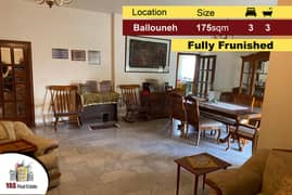 Ballouneh 175m2 | Fully Furnished | Luxurious | Open View | AT | 0