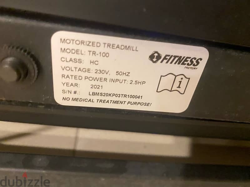 fitness tr-100 treadmill used like new 1