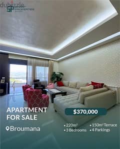 220m Apartment + 150m Garden - Broumana-Oyoun