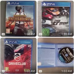 Used like new ps4 games