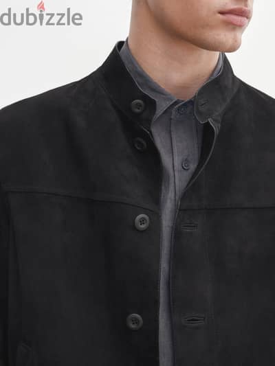 Massimo Dutti - Suede leather jacket with pockets