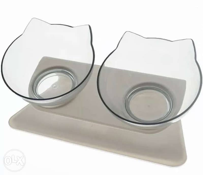 cat double bowl feeder 1