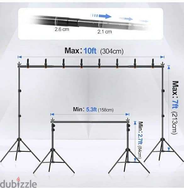 EMARTADJUSTABLE Stand Background for Parties Events Decoration 1