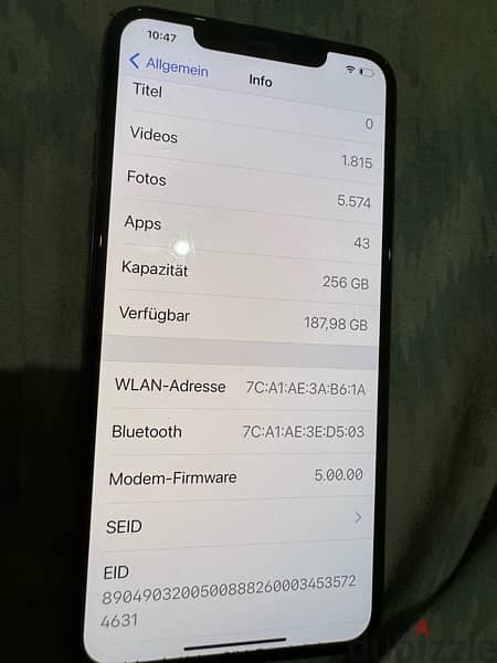 iphone 11 pro max 74%Batterie 1