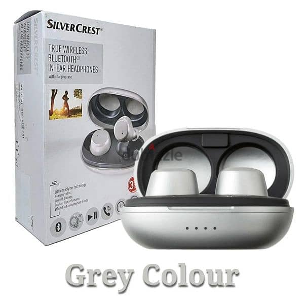 silver crest ear headphones 1