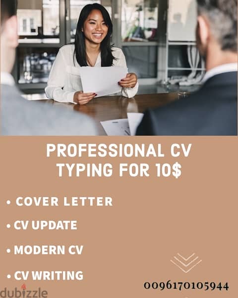 Professional CV typing 0