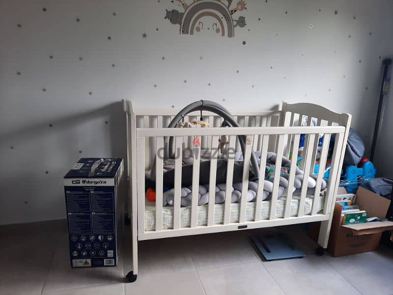 baby crib plus reva  matress 1