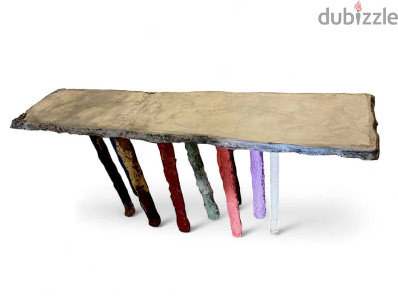 Concrete conosole table 0