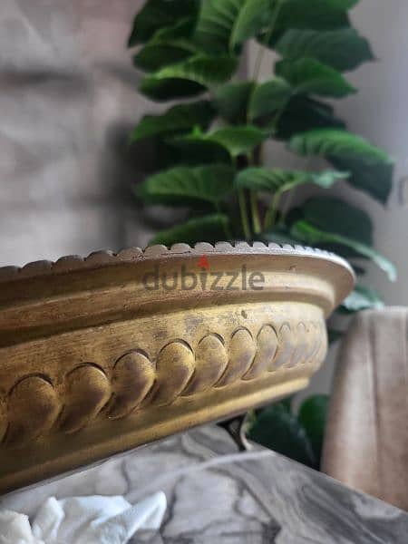 Antique copper serving plate صحن نحاس كبير مع غطاه 5