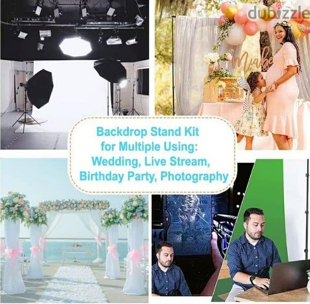 BDDFOTO Backdrop Stand 2x3m. for Video Party Background /3$ delivery 3